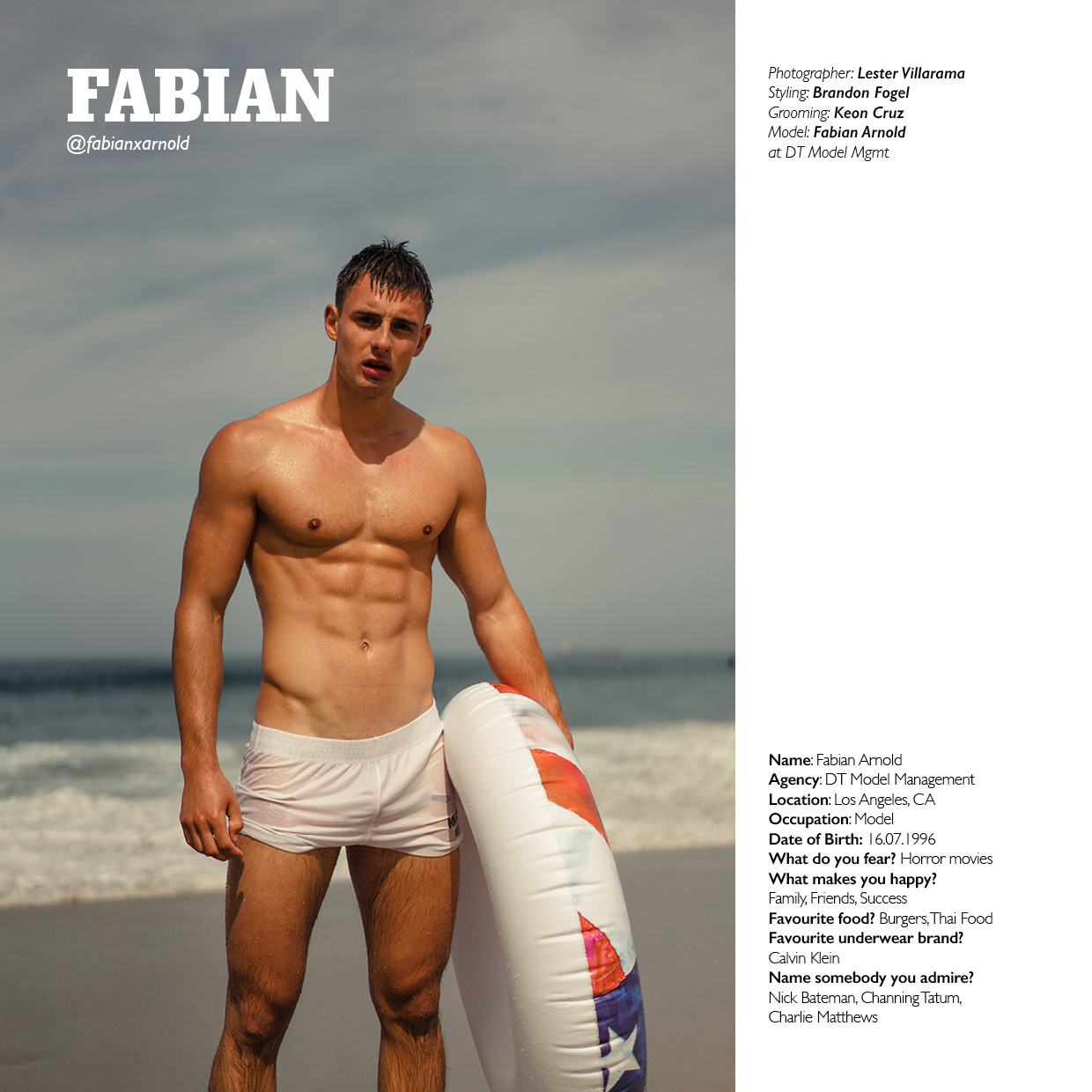 Fabian Arnold At Dt Models By Lester Villarama For 50dudes Photo Book